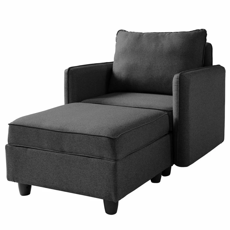 loftscape Fredriks Loveuse Lavara – Tissu – Gris foncé