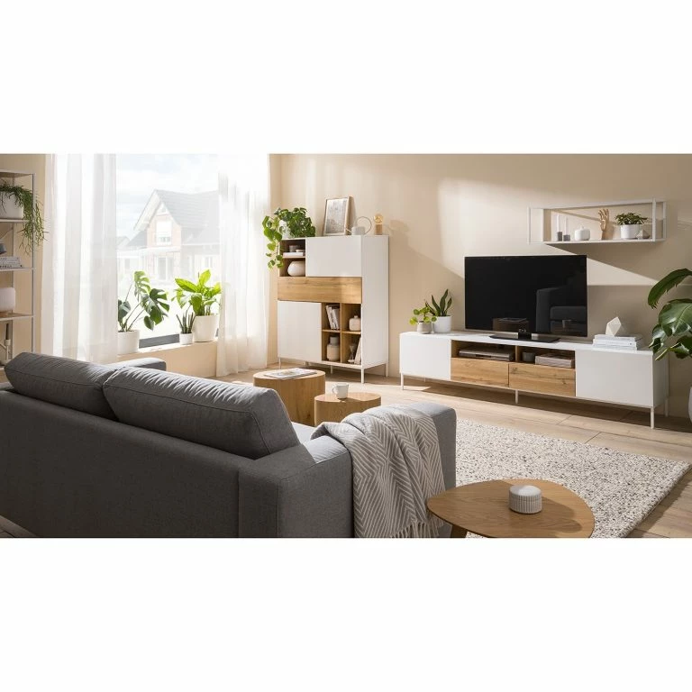 Loftscape Fredriks Meuble TV Meon – Blanc
