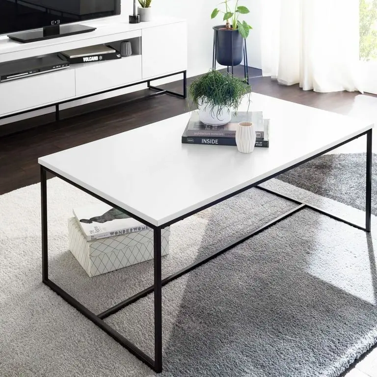 Loftscape Fredriks Table Basse Zaddy – Blanc / Noir