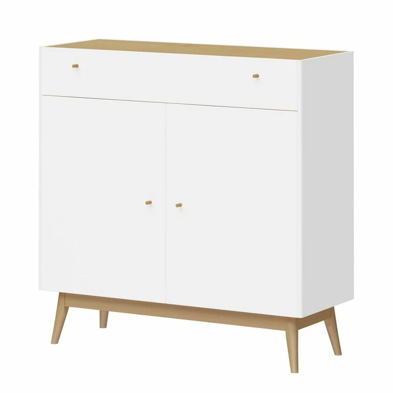 Loftscape Germania Commode Monteo I – Blanc / Chêne
