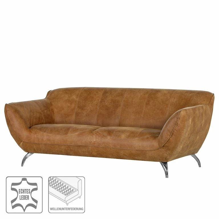 Loftscape Loftscape Grand Canapé Astley – Cuir Véritable – Cognac