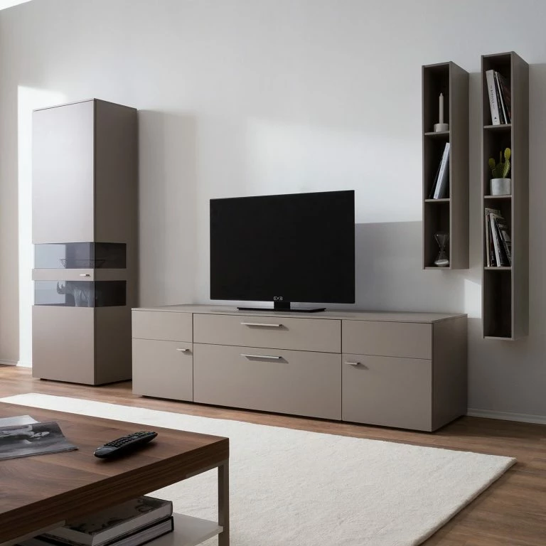 Loftscape GWINNER Meuble TV Anzio I – Tourbe Mat