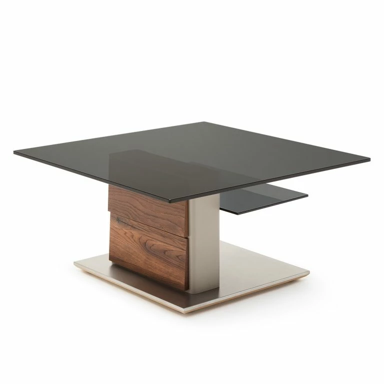 Loftscape GWINNER Table Basse Misano – Gris / Chêne