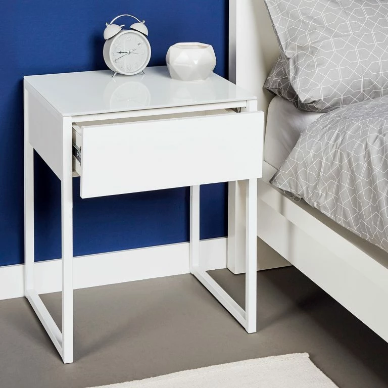 Loftscape Jahnke Bout De Canapé Cube – Blanc