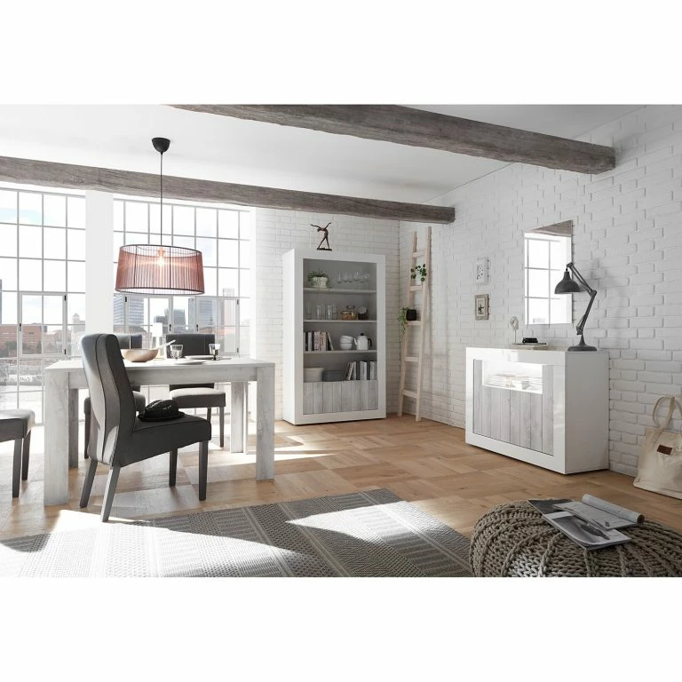 Loftscape LC Spa Buffet Urbino – Gris Clair / Blanc