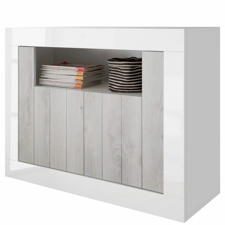 Loftscape LC Spa Buffet Urbino – Gris Clair / Blanc