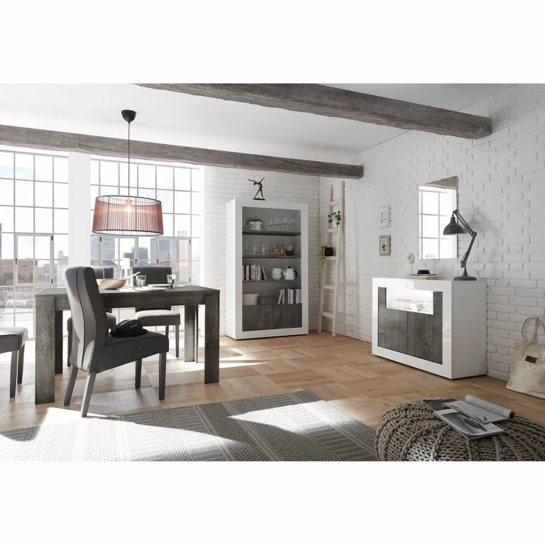 Loftscape LC Spa Buffet Urbino – Gris Foncé / Blanc