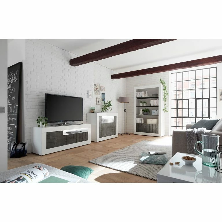 Loftscape LC Spa Buffet Urbino – Gris Foncé / Blanc