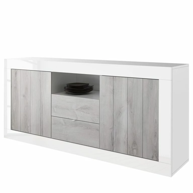 loftscape LC Spa Buffet Urbino I – Gris clair / Blanc