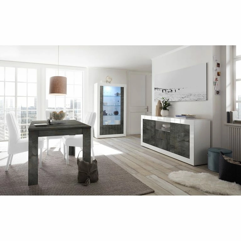 Loftscape LC Spa Buffet Urbino I – Gris Foncé / Blanc