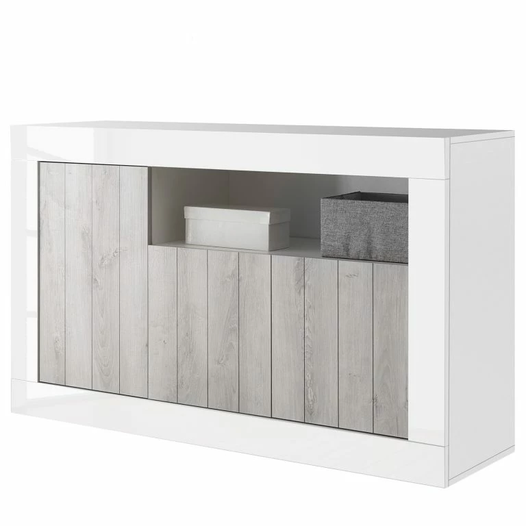 Loftscape LC Spa Buffet Urbino II – Gris Clair / Blanc