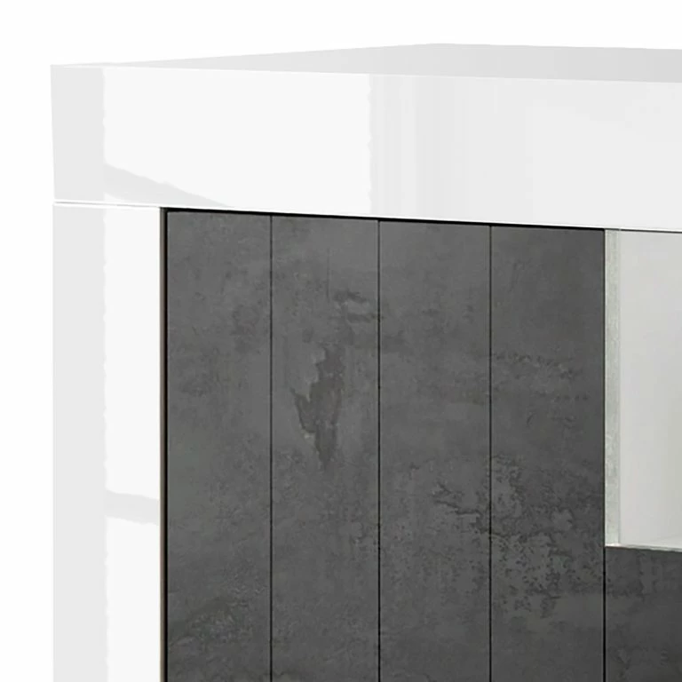 Loftscape LC Spa Buffet Urbino II – Gris Foncé / Blanc
