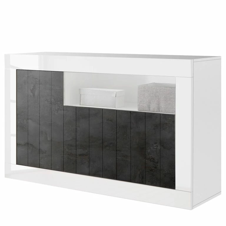 loftscape LC Spa Buffet Urbino II – Gris foncé / Blanc