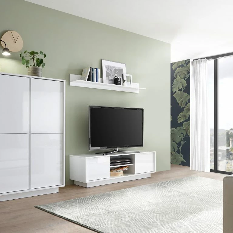 Loftscape LC Spa Meuble TV Ice – Blanc Brillant