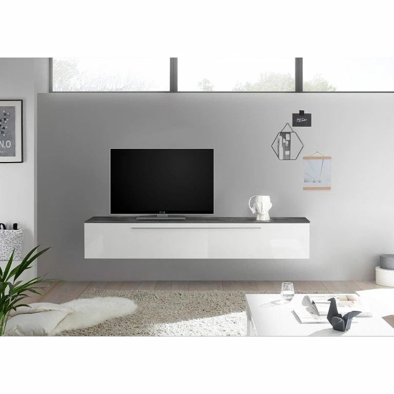 Loftscape LC Spa Meuble TV Infinity – Blanc / Graphite