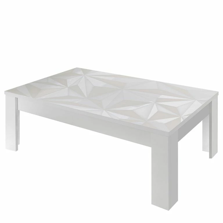 loftscape LC Spa Table basse Prisma – Blanc brillant