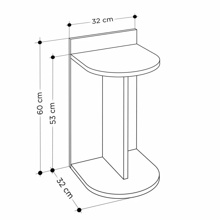 Loftscape Loftscape Bout De Canapé Dollon – Gris