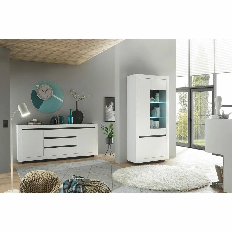 Loftscape Loftscape Buffet Accra – Blanc / Anthracite