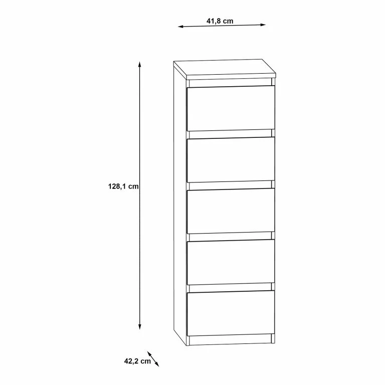 Loftscape Loftscape Commode Haute Optima – Blanc Mat