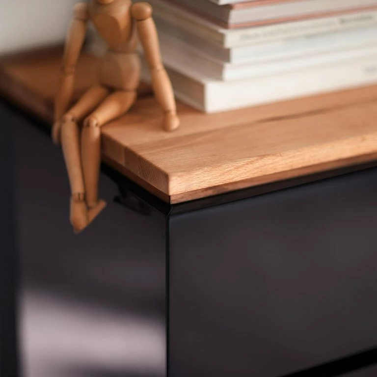 Loftscape Loftscape Commode Lixeira – Noir Brillant