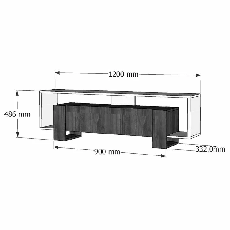 Loftscape Loftscape Meuble TV Calliope – Blanc