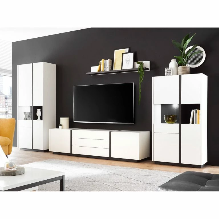 Loftscape Loftscape Meuble TV Muuga I – Blanc / Gris