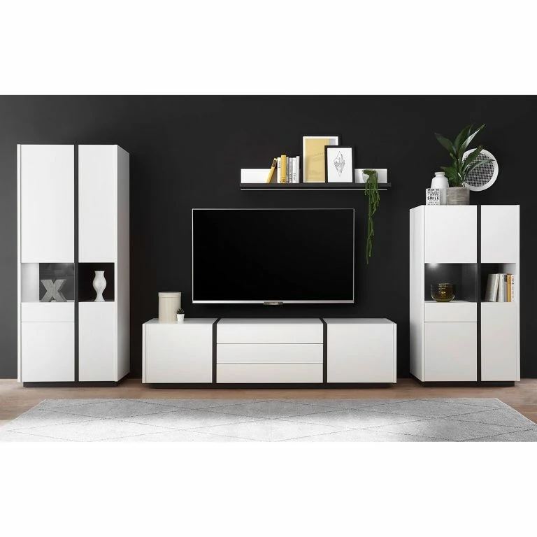 Loftscape Loftscape Meuble TV Muuga I – Blanc / Gris