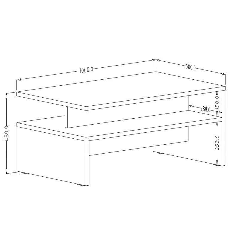 Loftscape Loftscape Table Basse Adschman – Noir Mat