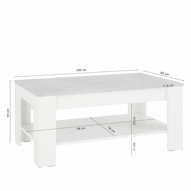 Loftscape Loftscape Table Basse Bouchard – Blanc