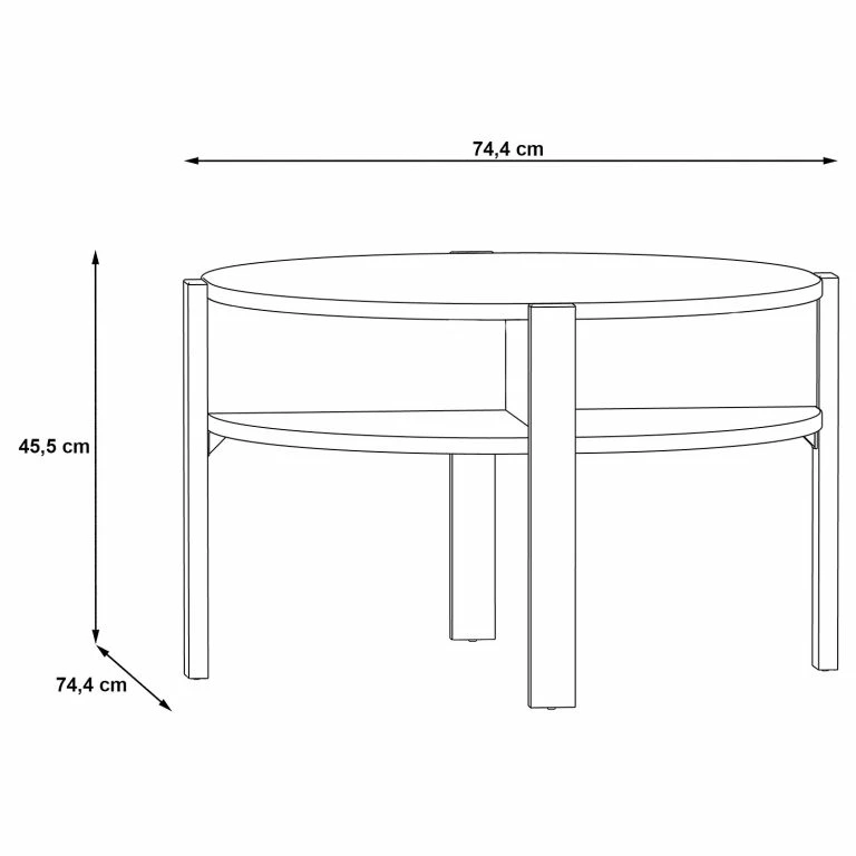 Loftscape Loftscape Table Basse Nab – Noir Mat