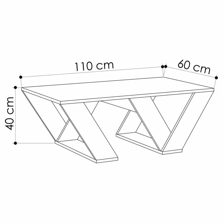 Loftscape Loftscape Table Basse Piet – Blanc