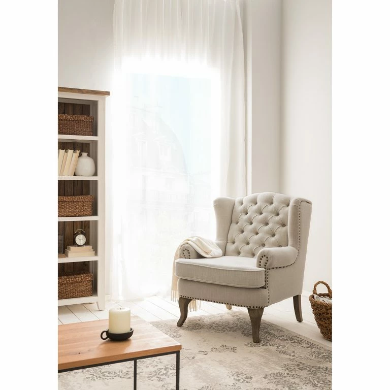 Loftscape Maison Belfort Fauteuil Noda – Tissu – Crème