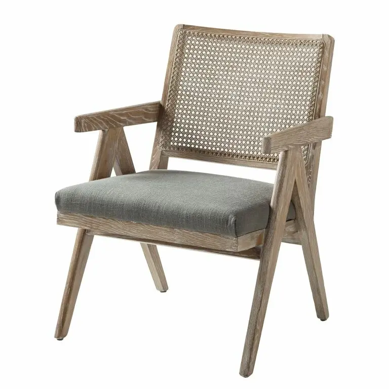 Loftscape Maison Belfort Fauteuil Ruber – Tissu – Gris