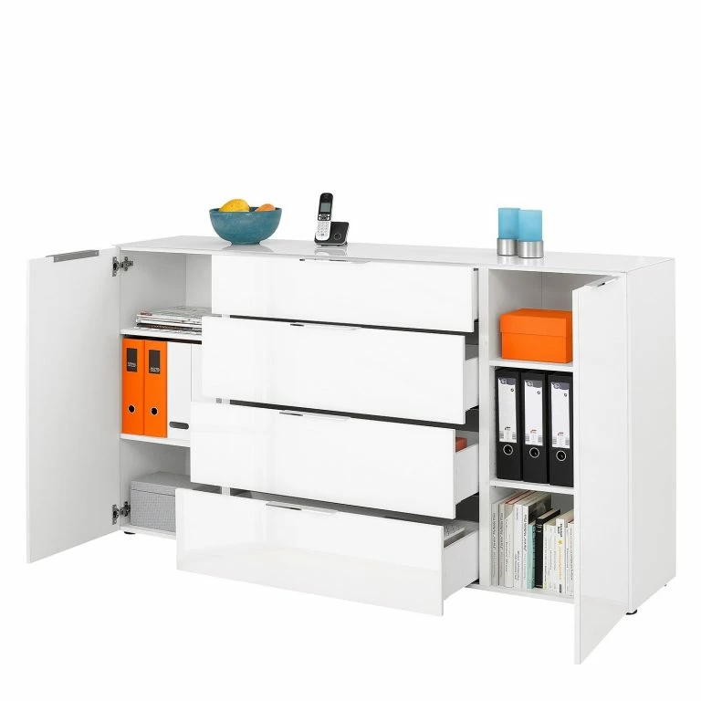 Loftscape Maja Möbel Buffet Trend I – Verre – Blanc