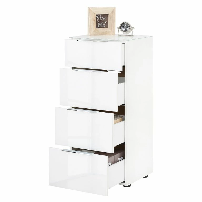 Loftscape Maja Möbel Commode Trend I – Verre – Blanc