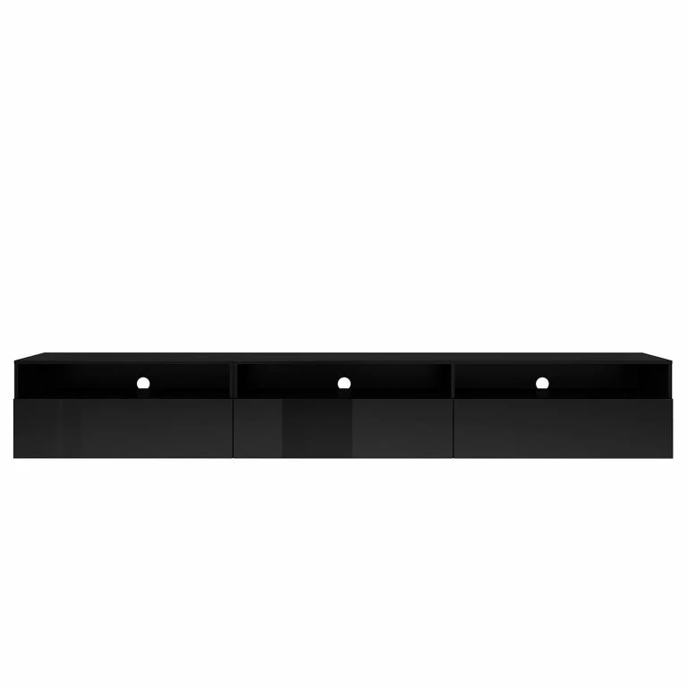 Loftscape Loftscape Meuble TV Adschman – Noir Brillant / Noir Mat