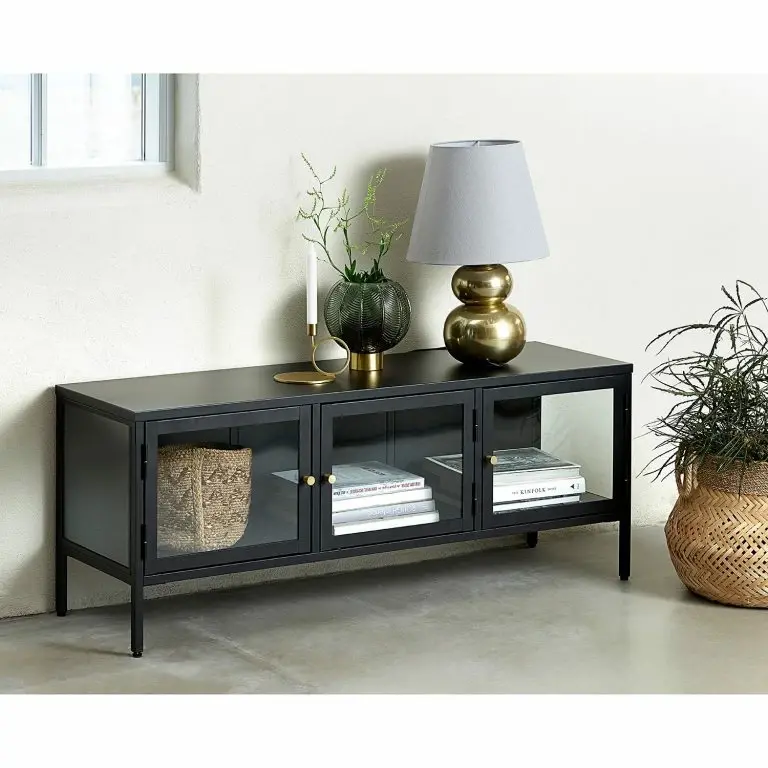 Loftscape Loftscape Meuble TV Angelus – Métal / Verre – Noir