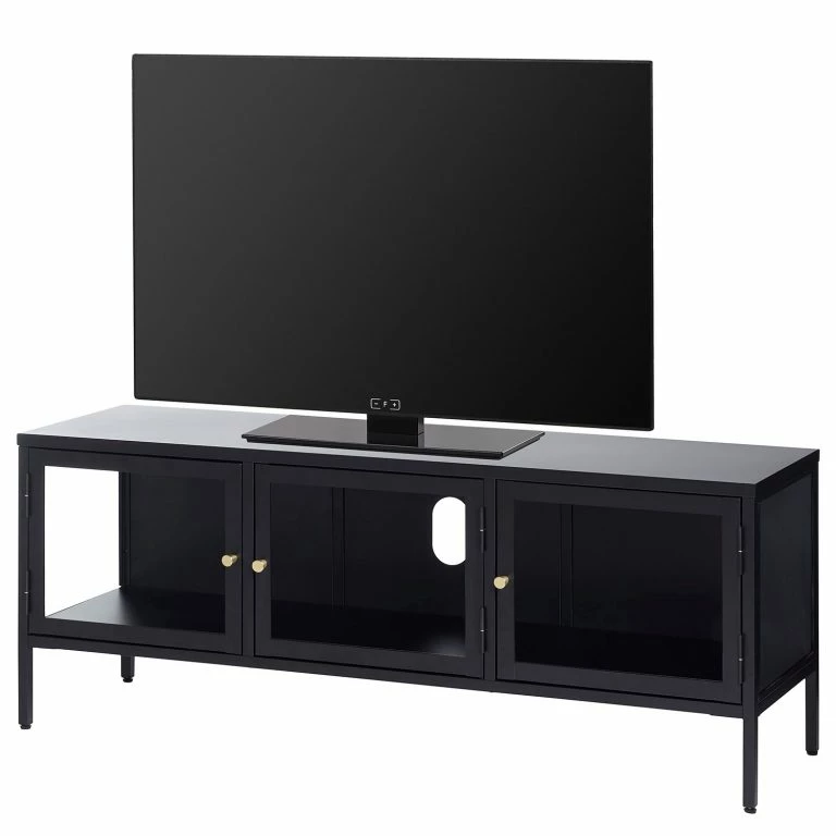 loftscape Loftscape Meuble TV Angelus – Métal / Verre – Noir