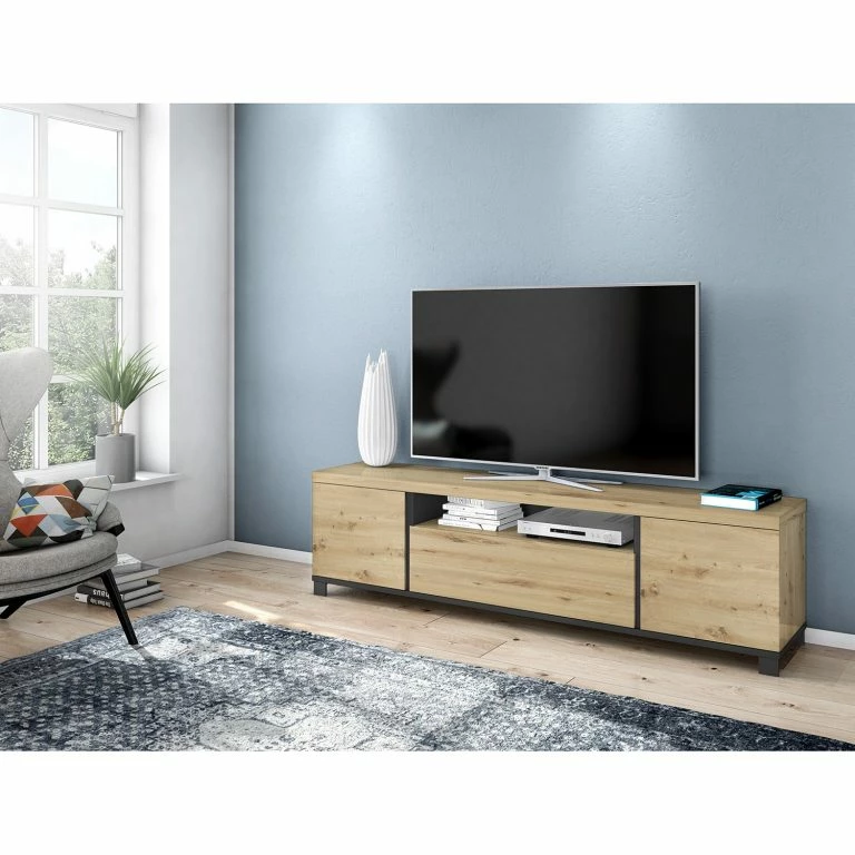 Loftscape Loftscape Meuble TV Bilsen – Imitation Chêne Artisan