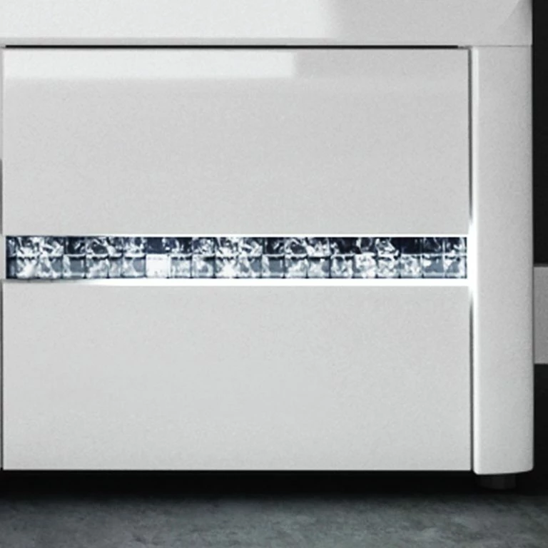 Loftscape Loftscape Meuble TV Charnocks I – Blanc Brillant / Blanc