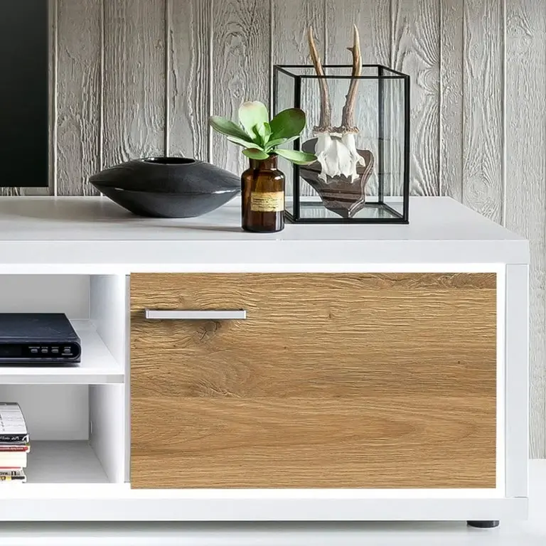 Loftscape Loftscape Meuble TV Hagby II – Imitation Chêne / Blanc