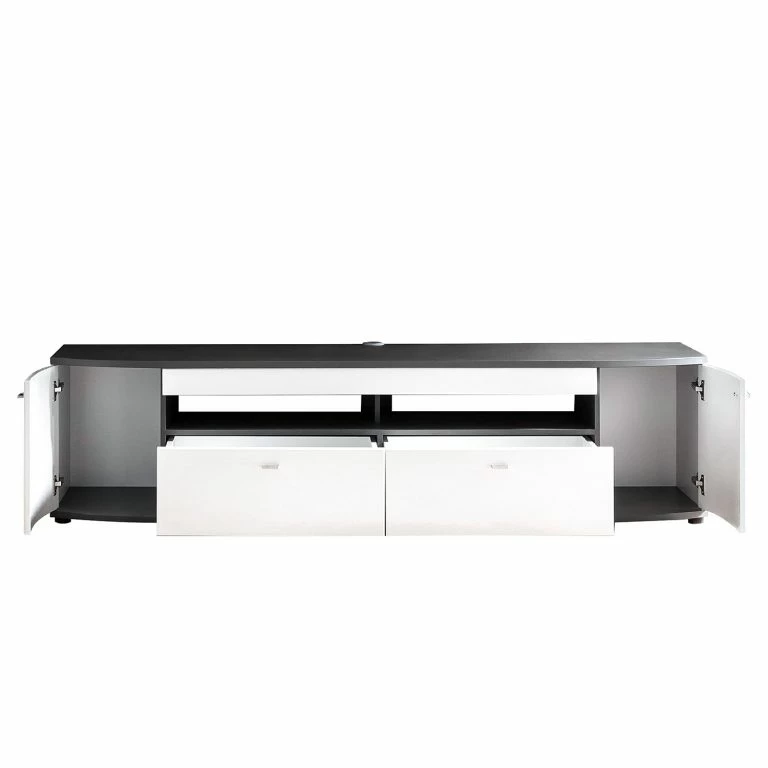 Loftscape Loftscape Meuble TV Intento II – Blanc Brillant / Anthracite