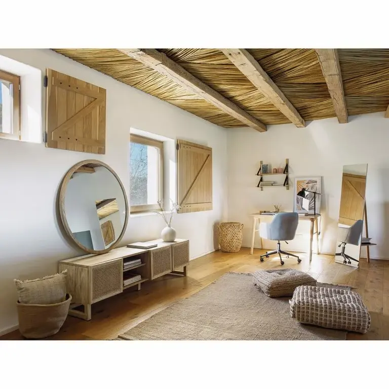 Loftscape Loftscape Meuble TV Risley – Mindy Massif / Rotin