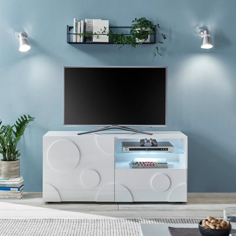 Loftscape Loftscape Meuble TV Roubia I – Blanc Brillant