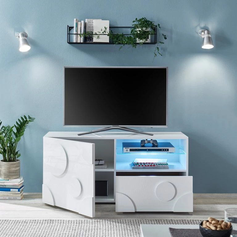 Loftscape Loftscape Meuble TV Roubia I – Blanc Brillant