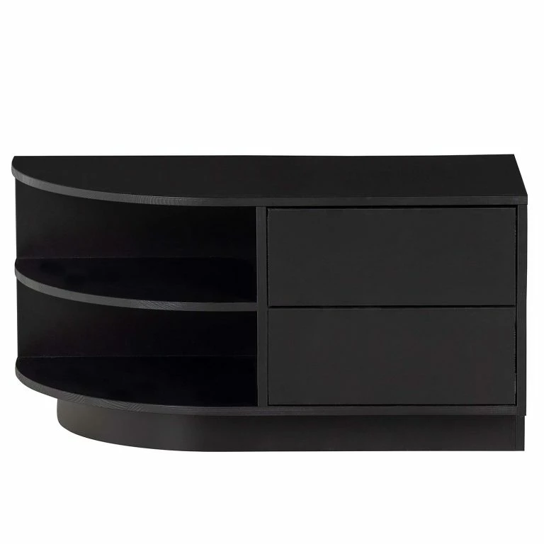 Loftscape Loftscape Meuble TV Rozzano – Pin Massif – Pin Noir – Tiroir à Droite