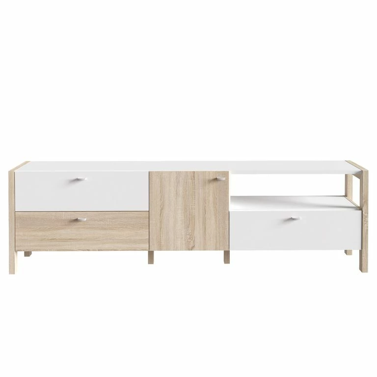 Loftscape Loftscape Meuble TV Thurles – Imitation Chêne Sonoma / Blanc