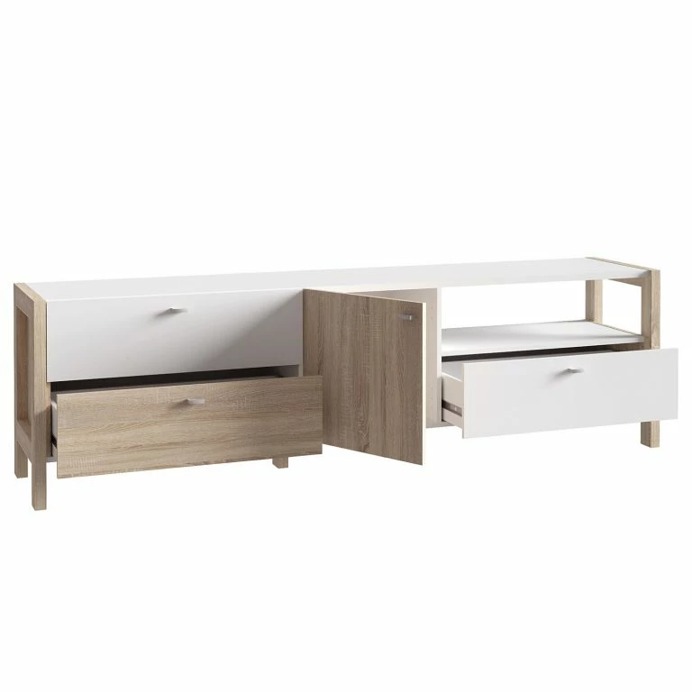 Loftscape Loftscape Meuble TV Thurles – Imitation Chêne Sonoma / Blanc