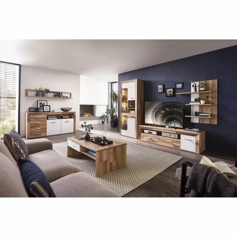 Loftscape Loftscape Meuble TV Waverly – Blanc / Imitation Chêne