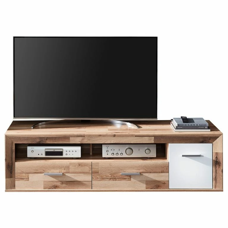 Loftscape Loftscape Meuble TV Waverly – Blanc / Imitation Chêne